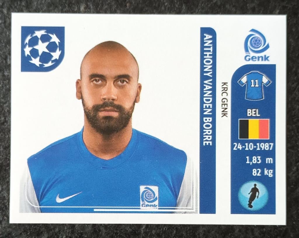 PANINI CHAMPIONS LEAGUE 2011-12 ANTHONY VANDEN BORRE, Verzamelen, Ophalen of Verzenden