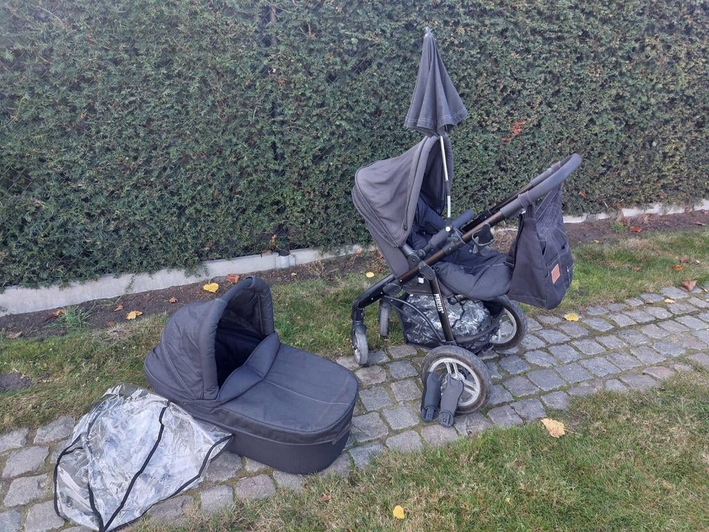 Poussette et panier de transport Pericles Baby Blues Jeans n, Enfants & Bébés, Poussettes & Combinaisons, Comme neuf, Enlèvement