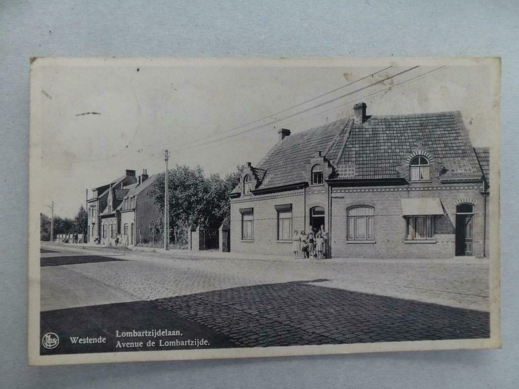 Westende Lombartzijdelaan, Verzamelen, Verzenden, 1940 tot 1960, Gelopen, West-Vlaanderen