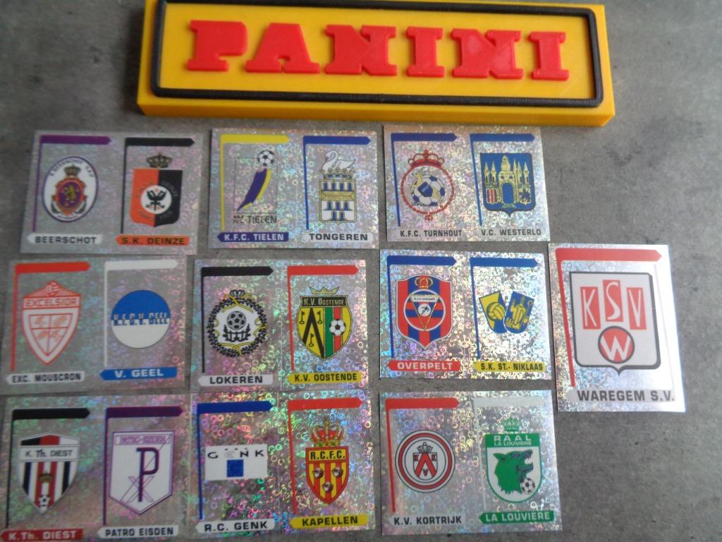 PANINI FOOTBALL 96 STICKERS 10X VOETBAL BADGEs, Verzenden