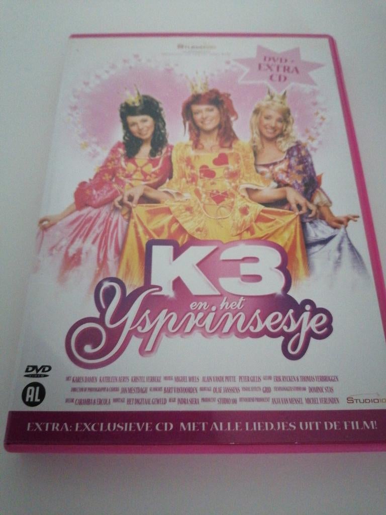 Dvd K3 en het ijsprinsesje, Ophalen of Verzenden, Gebruikt