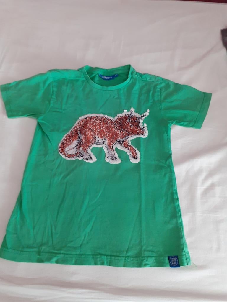 T-shirt 128, Kinderen en Baby's, Kinderkleding | Maat 92, Ophalen of Verzenden, Zo goed als nieuw, Someone, Shirt of Longsleeve