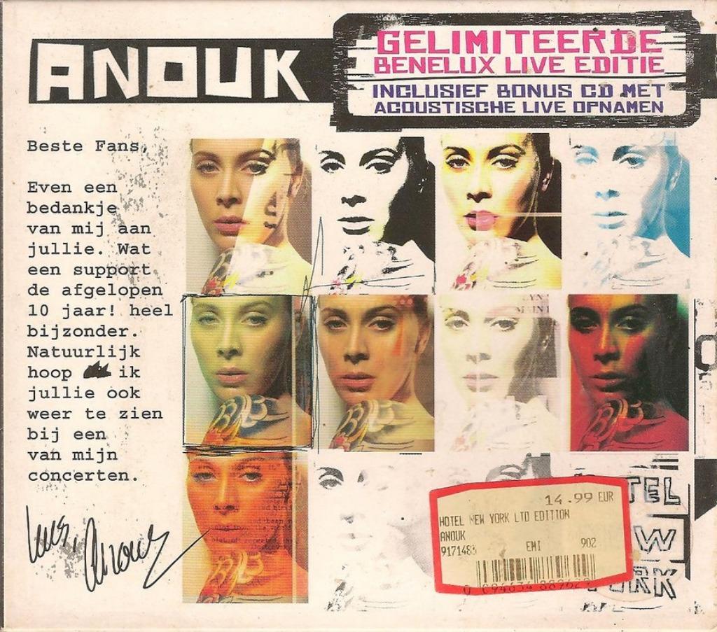 CD - ANOUK LIMITED LIVE EDITIE INCLUSIEF BONUS CD, Envoi, Utilisé, Pop