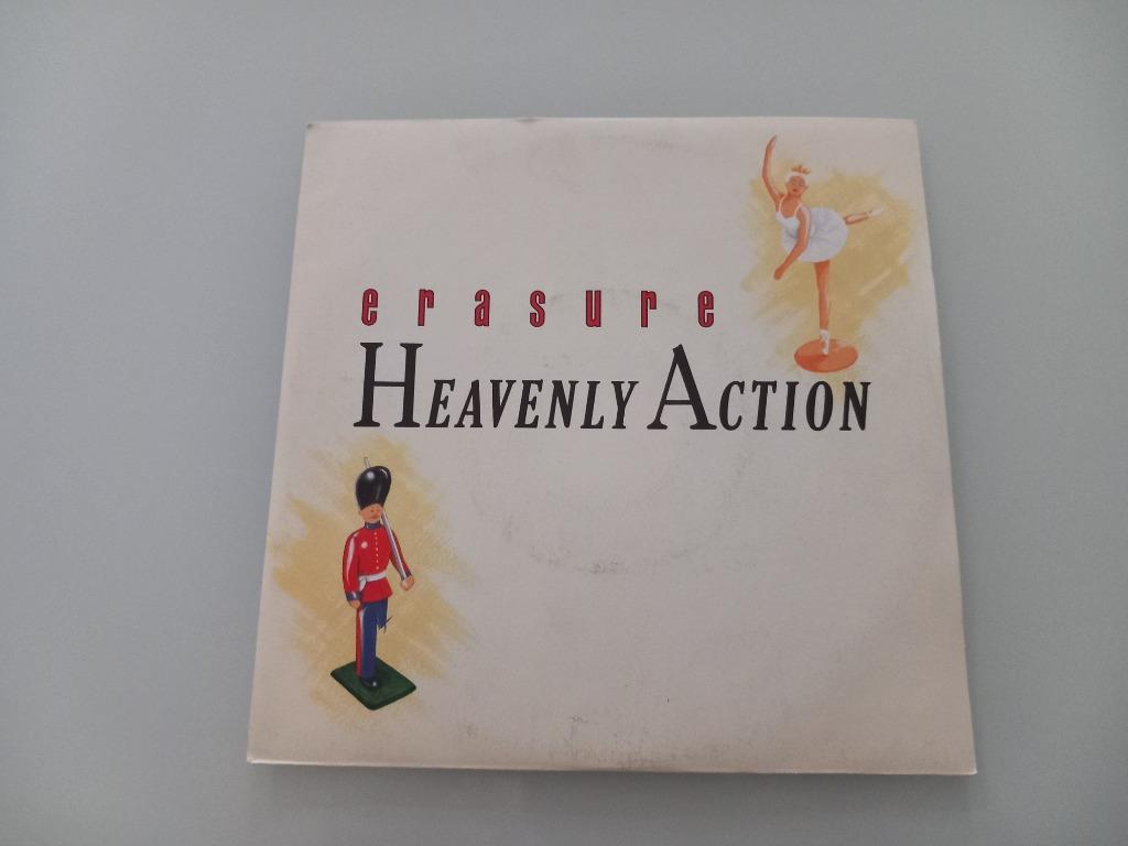 Vinyl 7" Erasure Heavenly Action 80s Synth Pop New Wave, Enlèvement ou Envoi