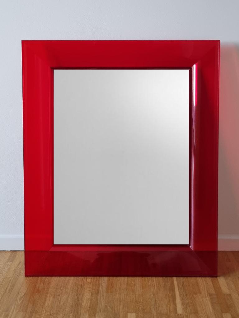 Wandspiegel Kartell Francois Ghost/Philippe Starck rood, Ophalen, Zo goed als nieuw