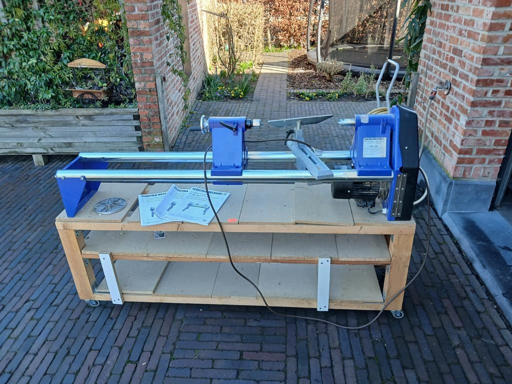 1m 60 lange houtdraaibank, Doe-het-zelf en Bouw, Ophalen, Gebruikt, Houtdraaibank