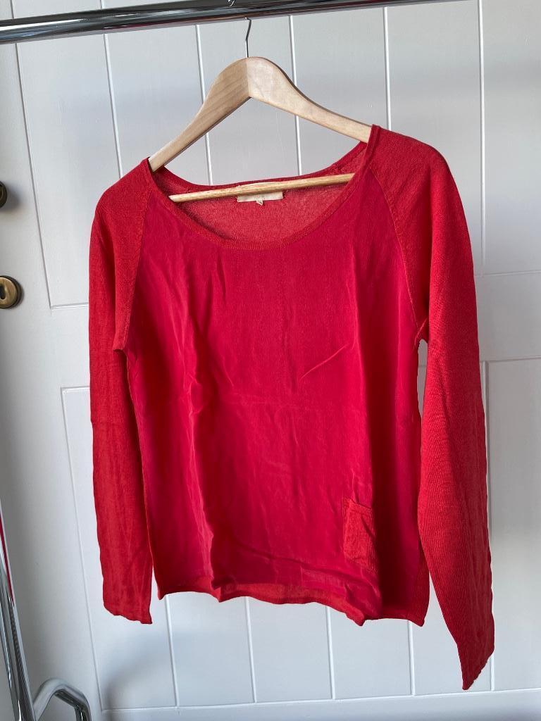 Leuk truitje met zijde van Marie Sixtine, Marie Sixtine, Enlèvement ou Envoi, Taille 38/40 (M), Rouge
