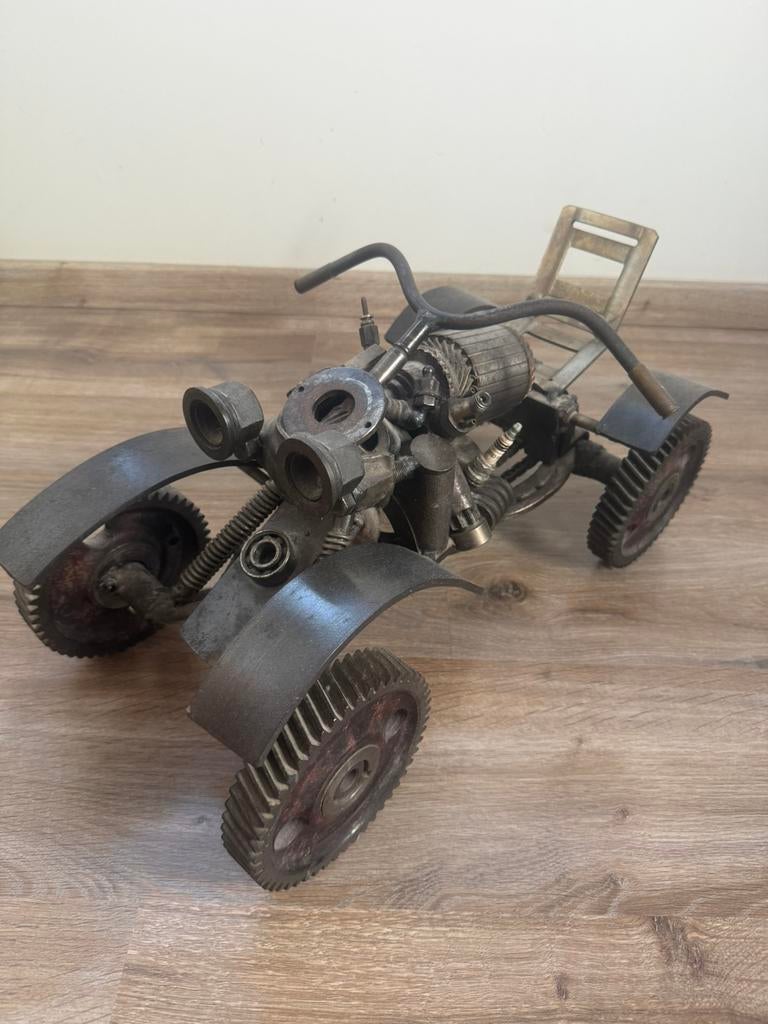 Prachtige metalen quad, Antiek en Kunst, Ophalen