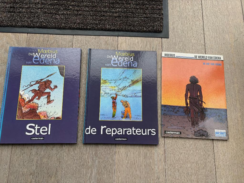 Drie strips 'De Wereld van Edena', Moebius, Ophalen, Nieuw, Moebius