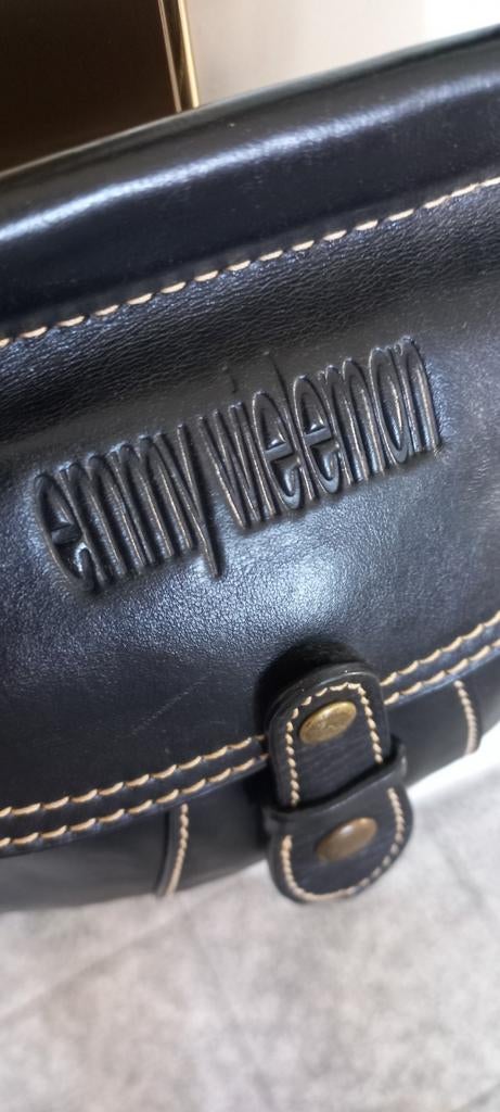 Klein leuk schoudertasje van Emmy Wieleman., Enlèvement ou Envoi, Comme neuf, Noir
