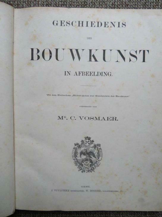 Geschiedenis der bouwkunst Vosmaer, Enlèvement ou Envoi, Utilisé