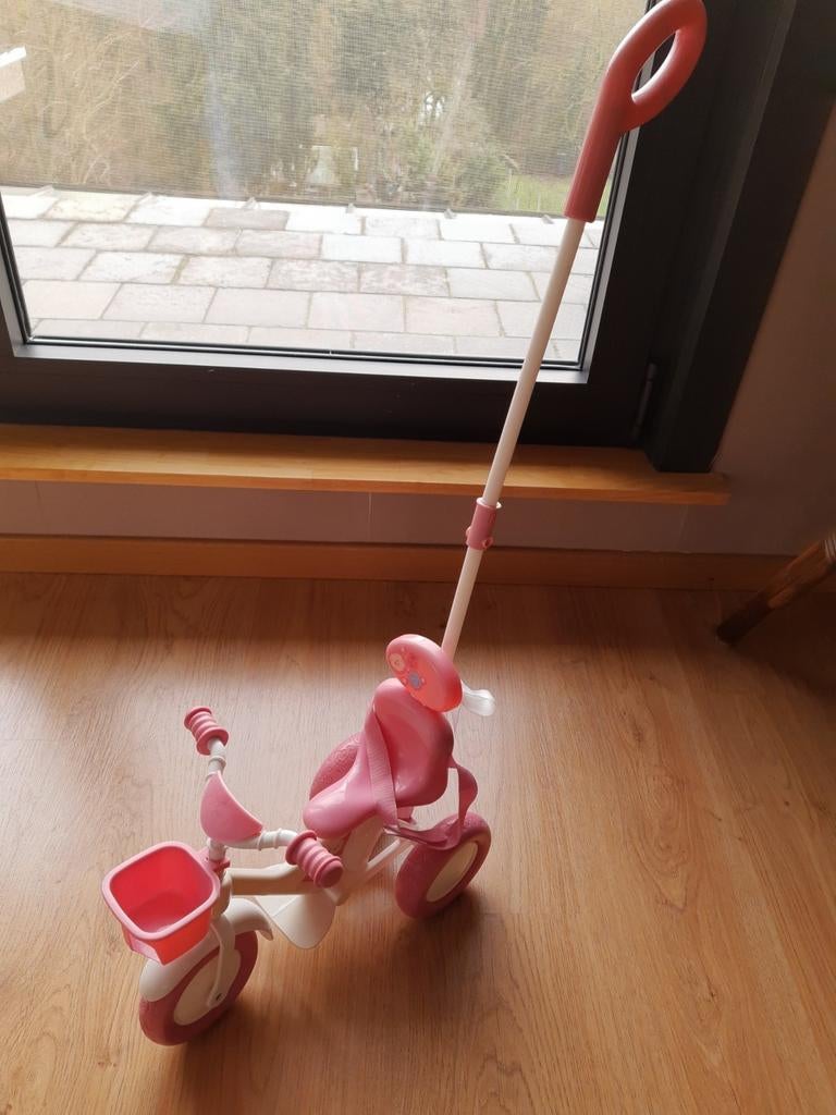 Poppenfietsje van Baby Born met duwstang., Ophalen, Zo goed als nieuw