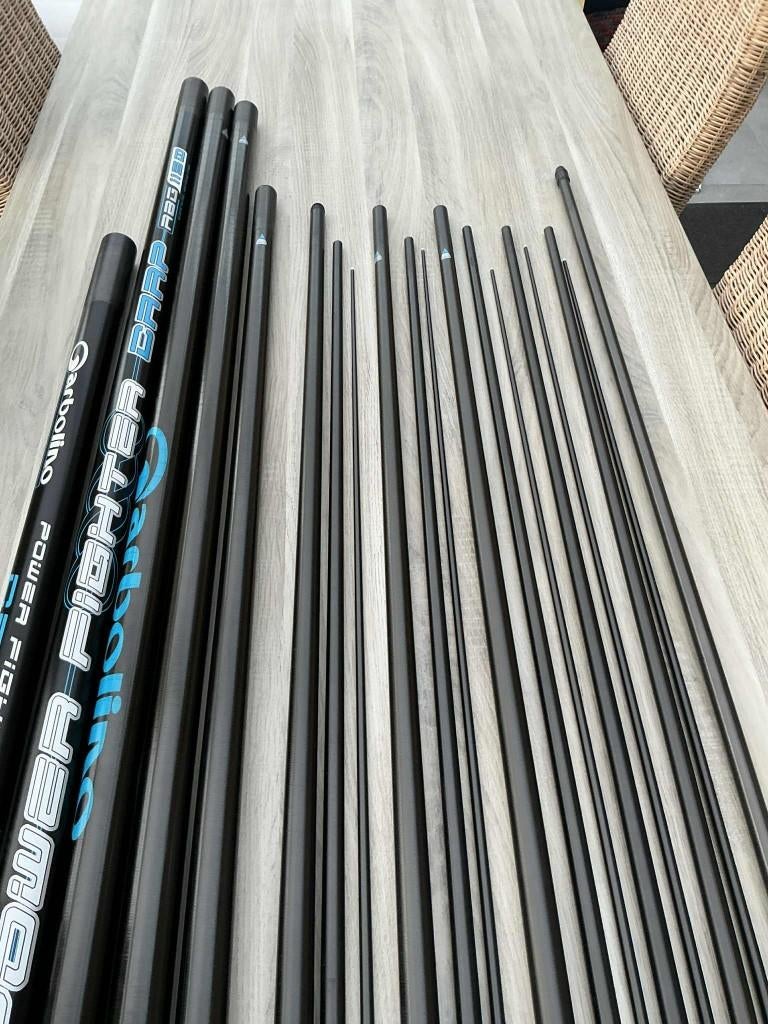 Garbolino Power fither Carp, Ophalen, Zo goed als nieuw, Complete hengel