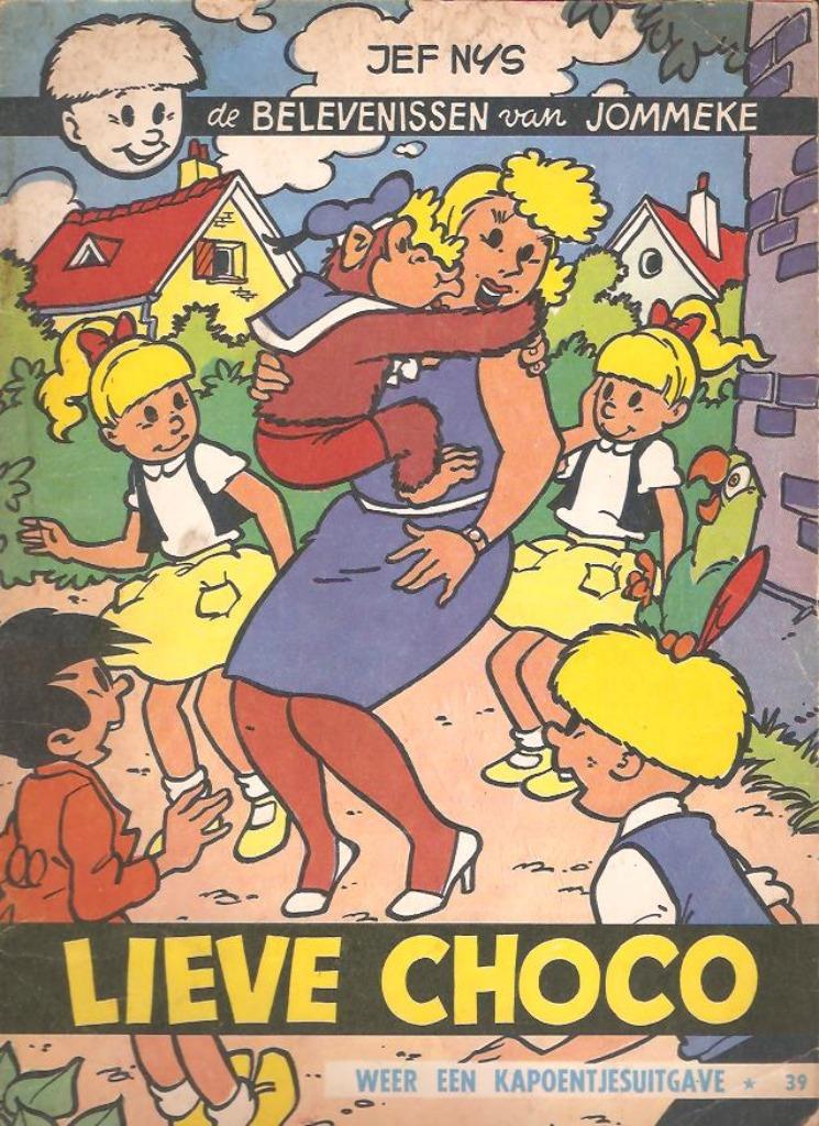 Jommeke - Lieve Choco (1ste druk), Eén stripboek, Ophalen of Verzenden, Gelezen, Jef Nys