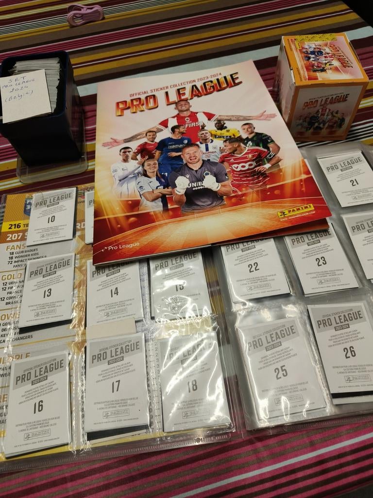 Panini Pro League Belgium 2024 : set unique + album, Enlèvement ou Envoi, Comme neuf