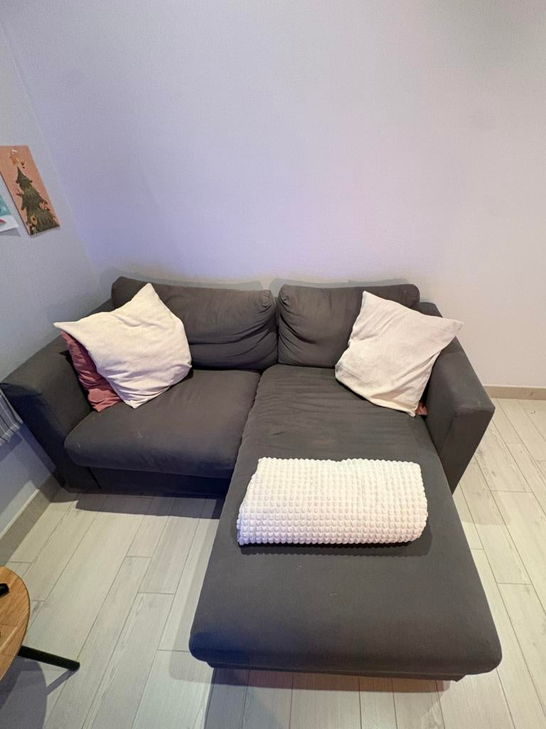 Canapé d'angle/chaise longue confortable avec rangement, Enlèvement, Utilisé