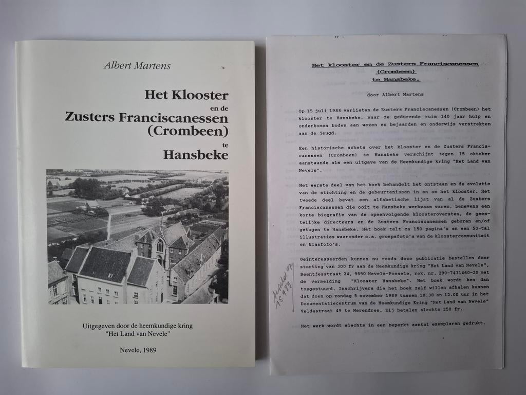 Hansbeke : kloosters, Ophalen, Zo goed als nieuw