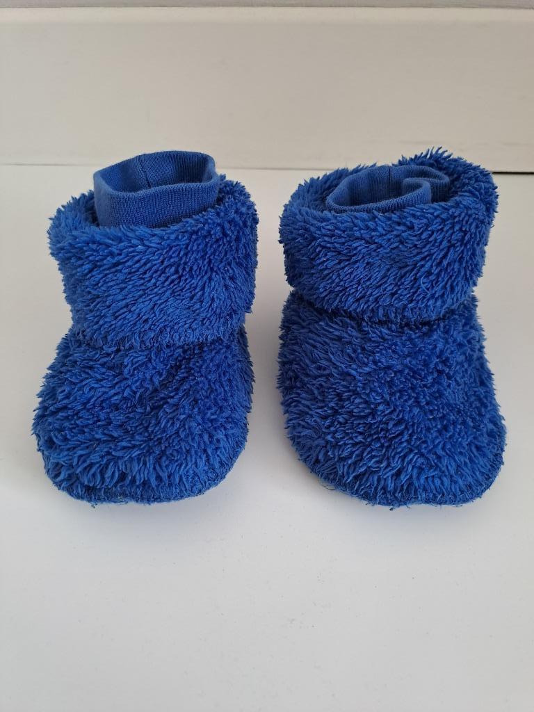 Woody pantoffels blauw maat 3 of 12/24 maanden, Kinderen en Baby's, Ophalen, Slofjes, Gebruikt, Jongetje of Meisje