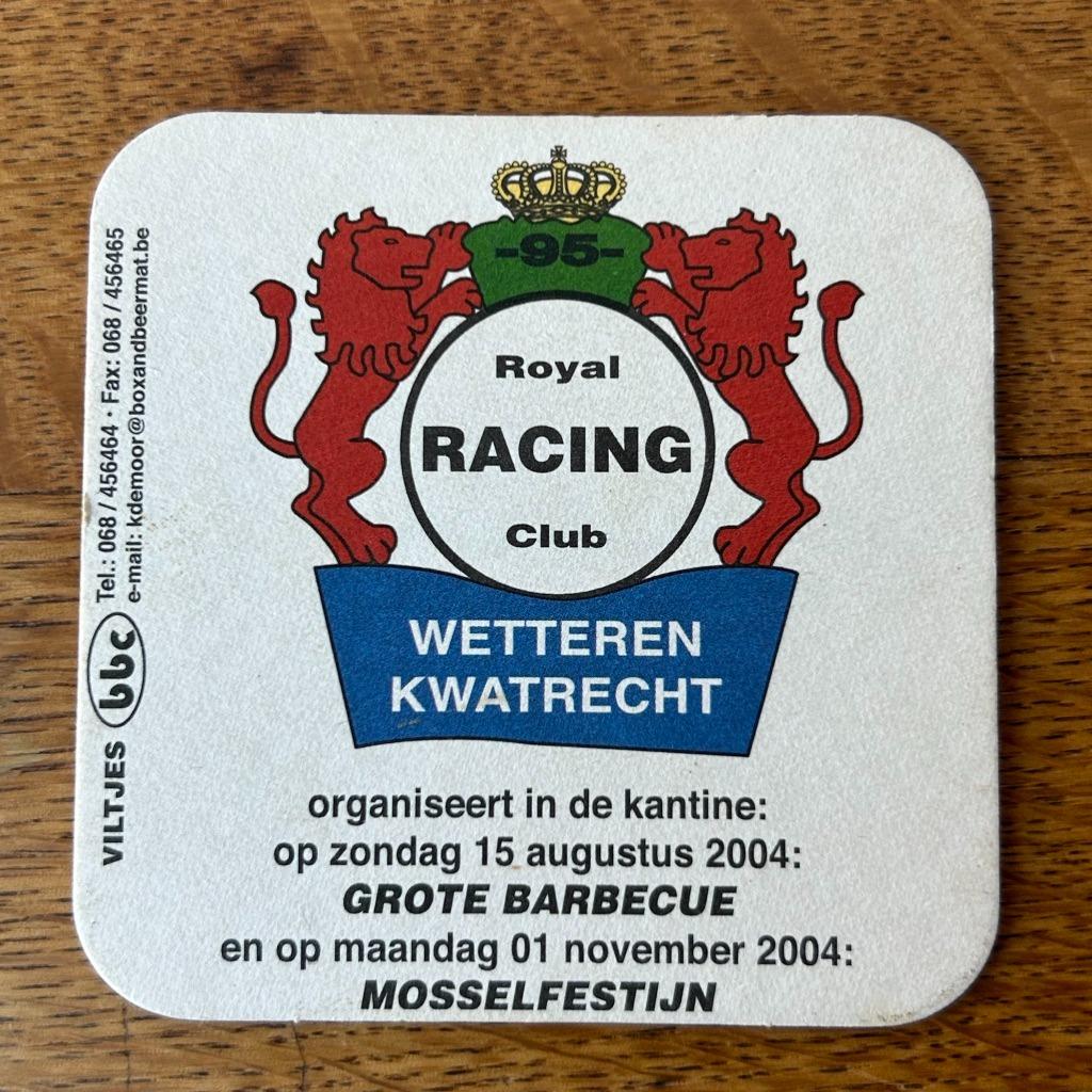 bierviltje, Wetteren, voetbal, Verzamelen, Ophalen of Verzenden, Gebruikt, Viltje(s)