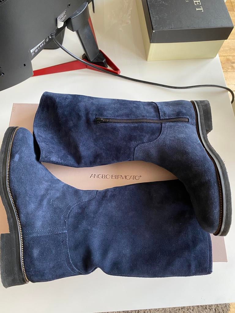 Angelo Bervicat laarzen maat 38 (nieuw), Kleding | Dames, Schoenen, Ophalen, Hoge laarzen, Blauw, Nieuw