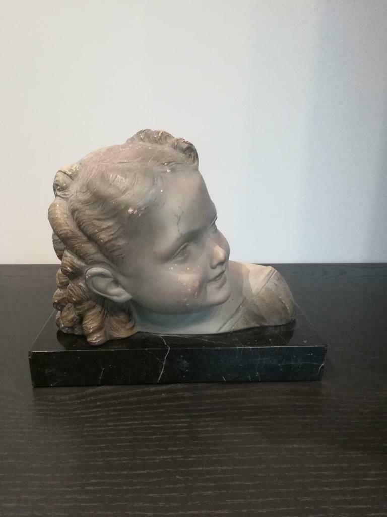 Meisjeshoofd gips Salvatore Milani, Antiek en Kunst, Ophalen of Verzenden