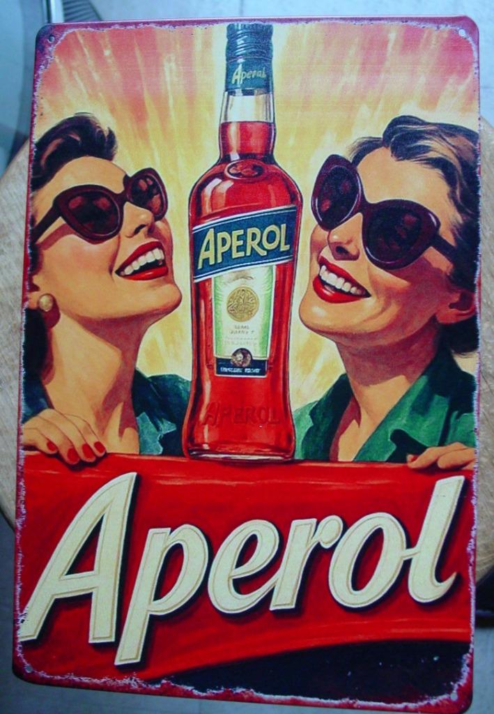 APEROL SPRITZ REKLAME -METAAL-, Enlèvement ou Envoi