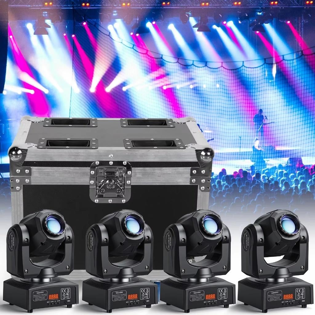 Nouveau flight-case avec 4 Lyres LED FIRST CLASS 140 W