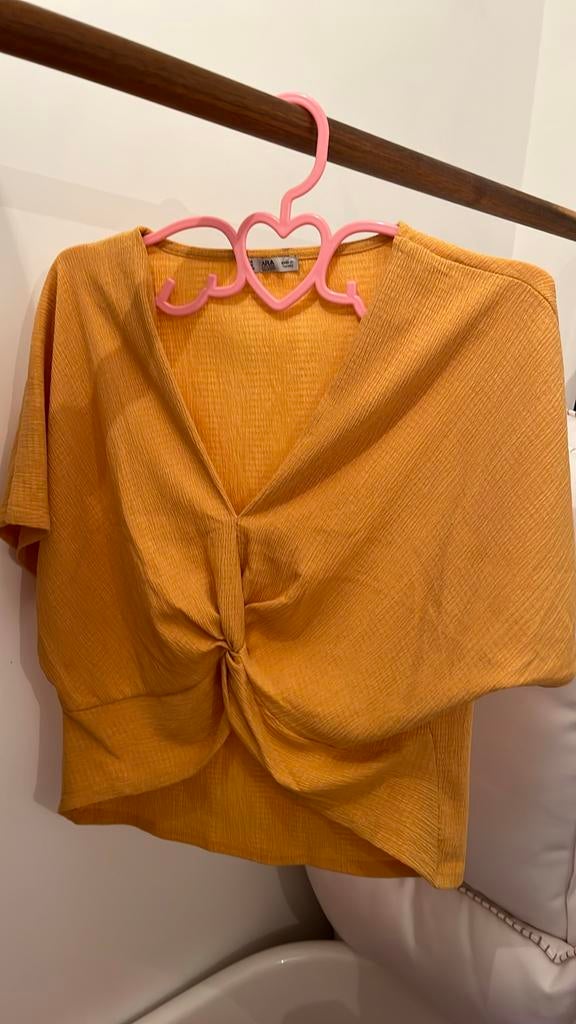 Blouse crop top zara M, Ophalen of Verzenden, Geel
