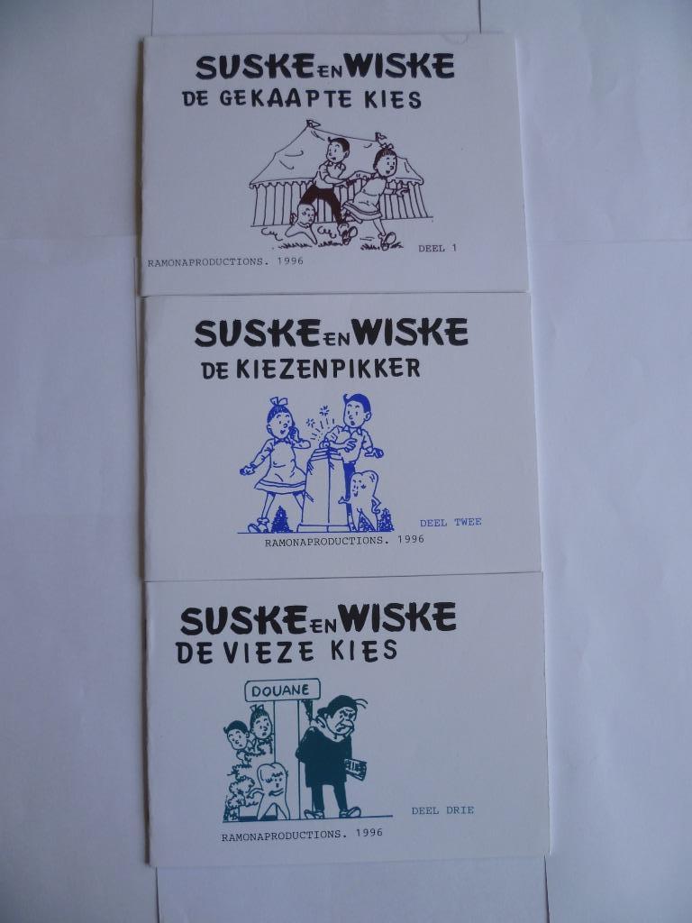 SUSKE EN WISKE ILLEGALE UITGAVEN"PRODENT VOUWSTRIPS"UIT 1996, Verzenden, Nieuw, Willy Vandersteen, Complete serie of reeks