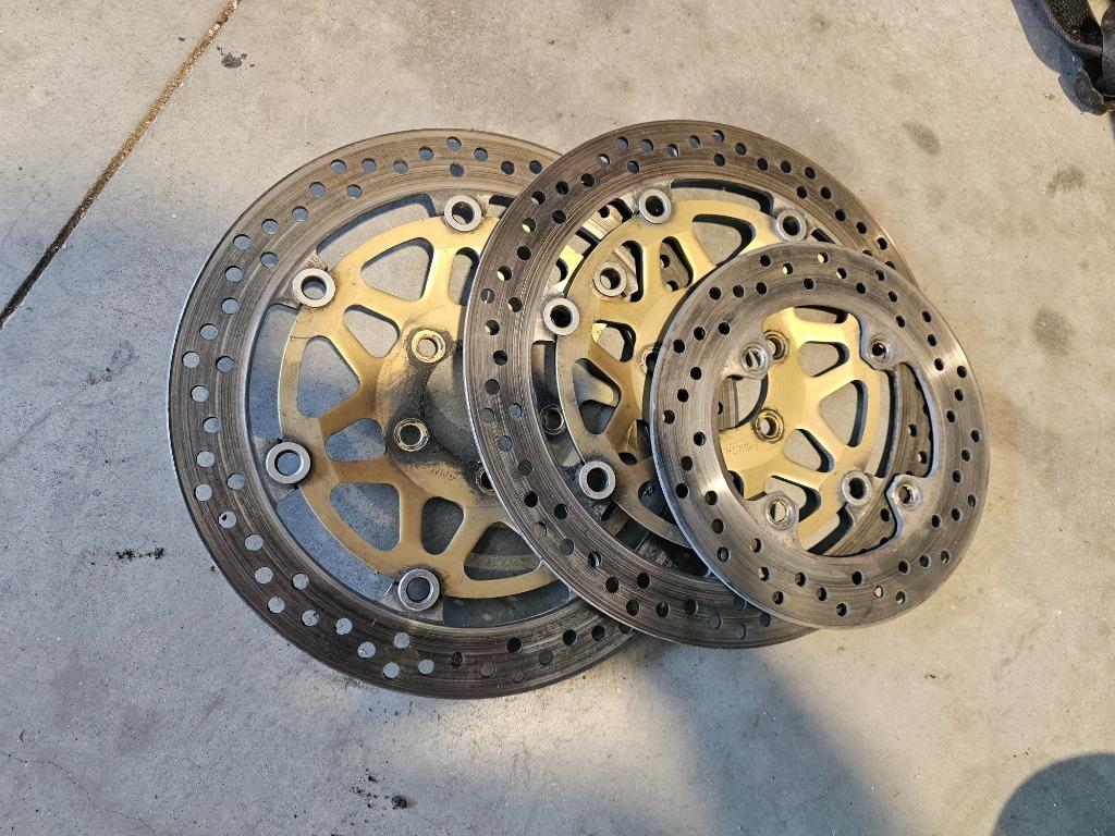 Remschijven voor en achter kawasaki zx9r 1998 1999, Ophalen of Verzenden, Gebruikt