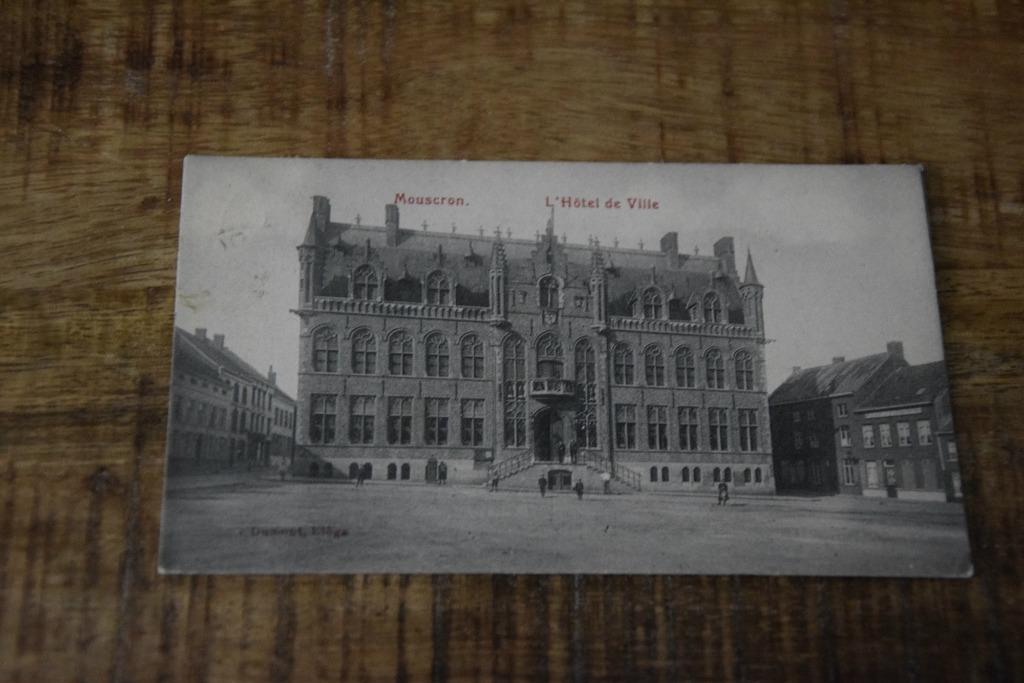 Postkaart Moeskroen 1911, Verzamelen, Ophalen of Verzenden, Voor 1920, Gelopen, West-Vlaanderen