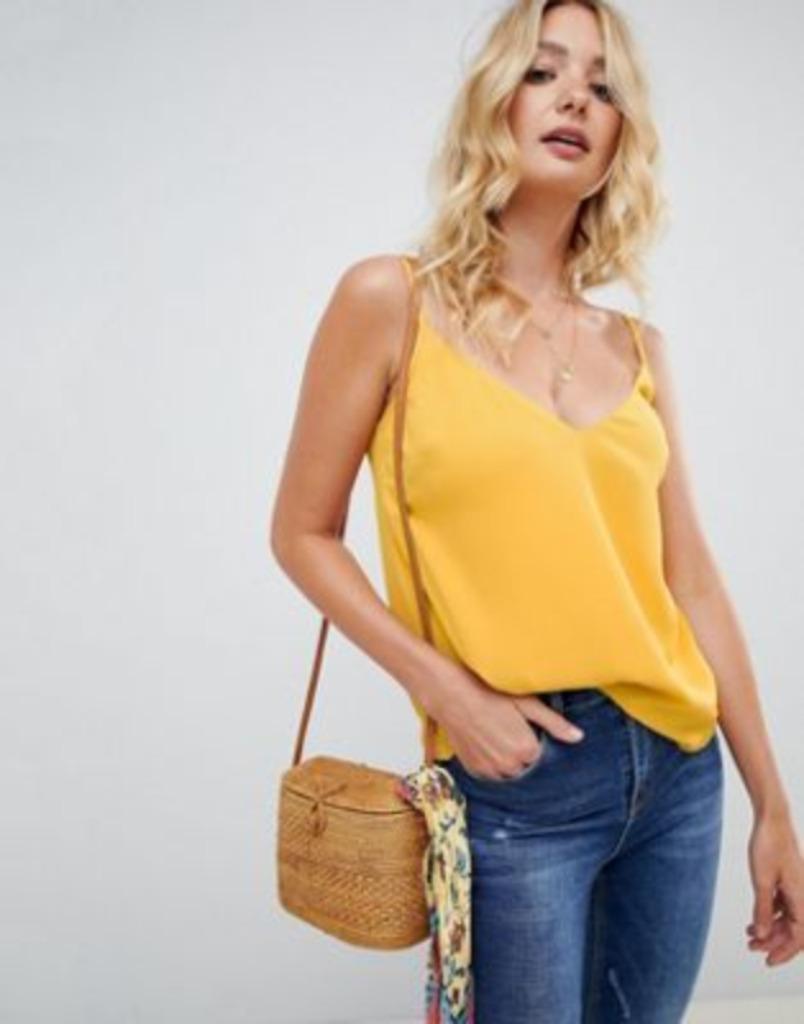 Okergeel topje van Asos - Maat 38, Envoi, Taille 38/40 (M), Jaune