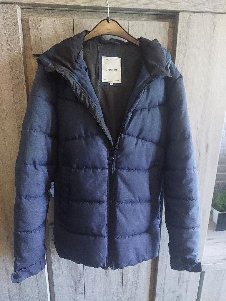 winterjas heren maat S, Ophalen of Verzenden, Zo goed als nieuw, Maat 46 (S) of kleiner, Blauw