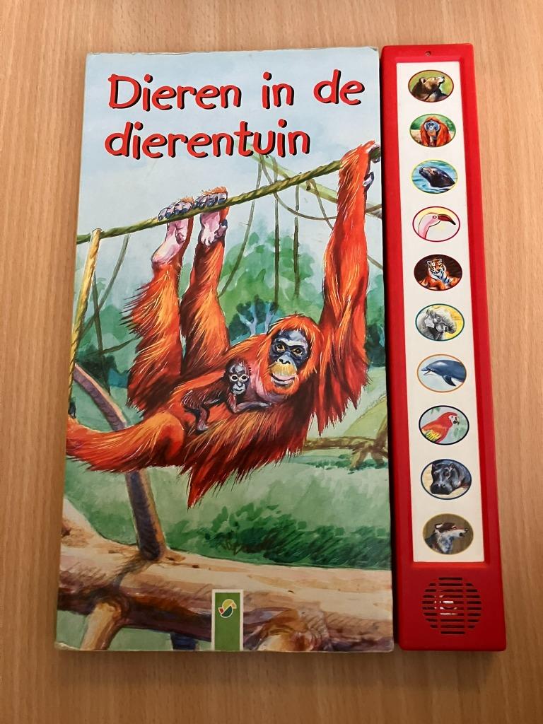 Geluidenboek: Dieren in de dierentuin, Boeken, Ophalen of Verzenden, Gelezen, 1 tot 2 jaar