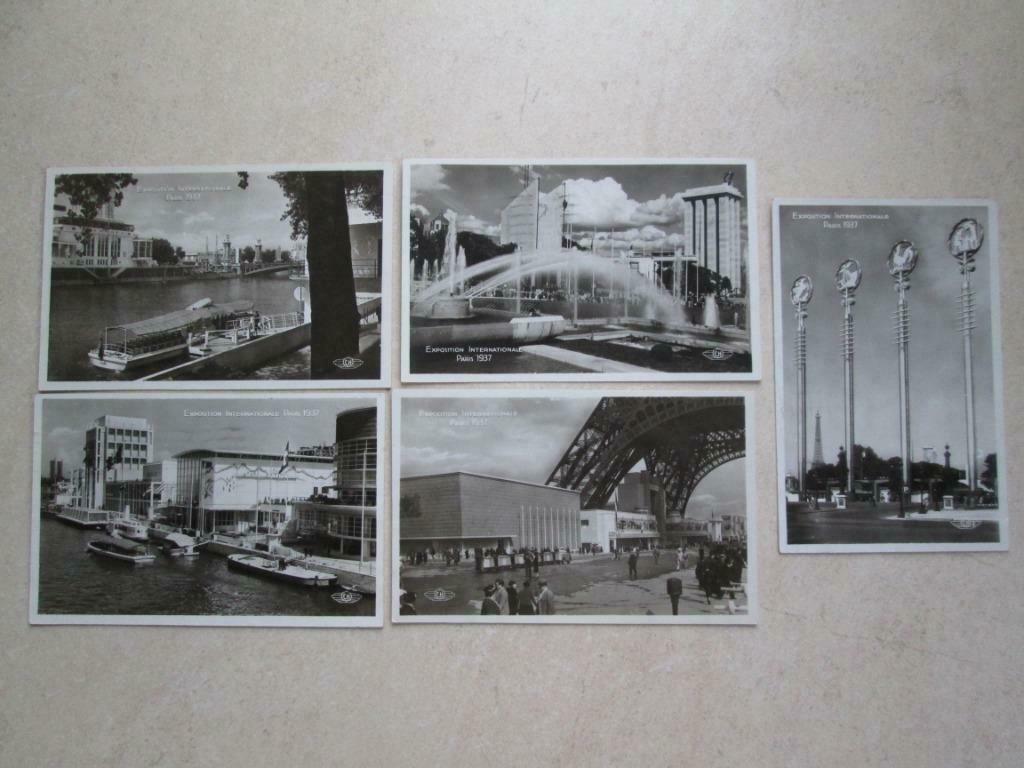 oude postkaarten Wereldtentoonstelling Parijs in 1937, Verzamelen, Verzenden