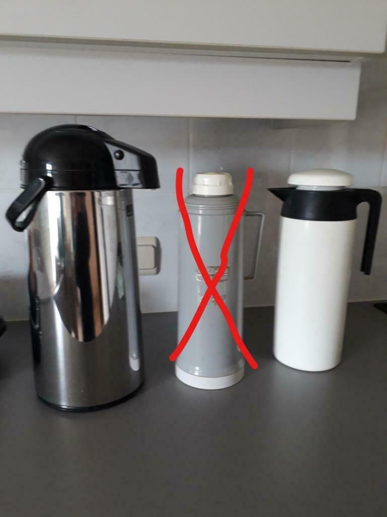 Witte thermos/isoleerkan, Uni, Comme neuf, Enlèvement, Autres types