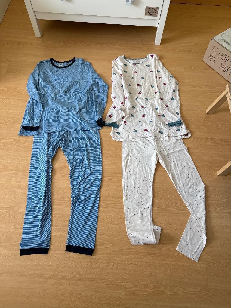 2 Pyjamas fille 164, Enlèvement ou Envoi, Comme neuf, Fille, Vêtements de nuit ou Sous-vêtements