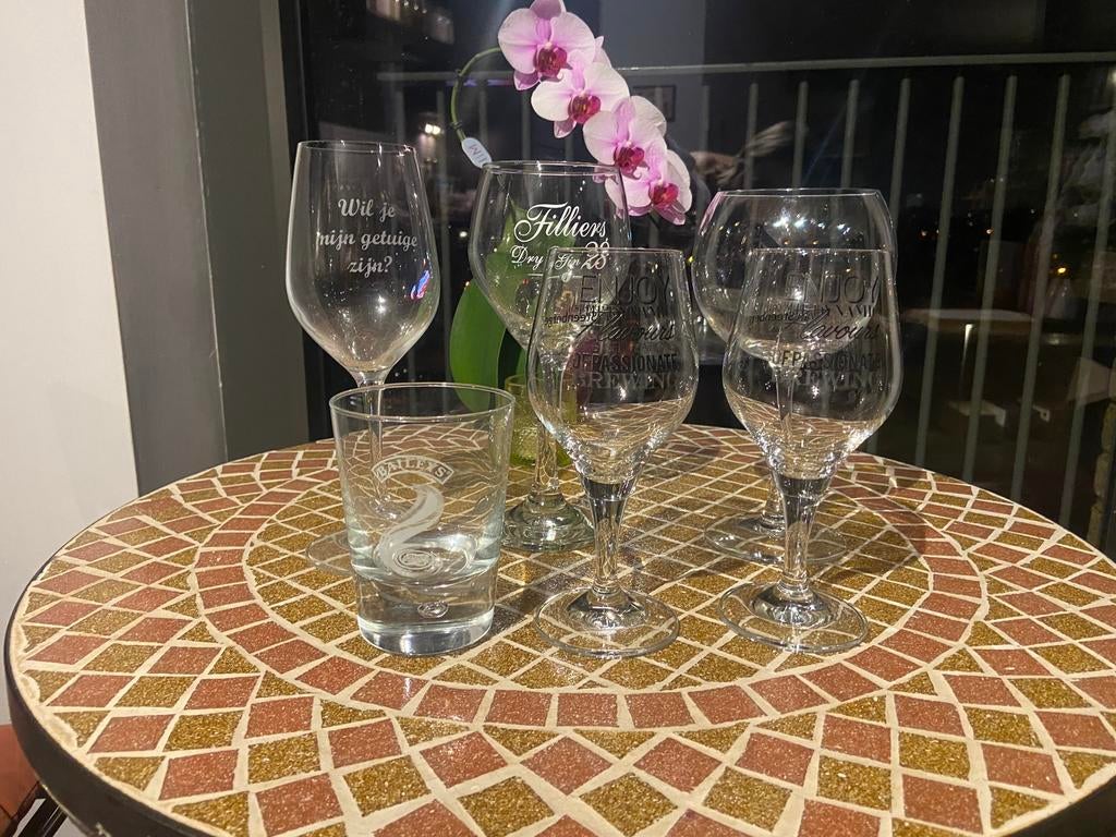 Verschillende glazen (ook afzonderlijk te koop), Verzamelen, Ophalen of Verzenden