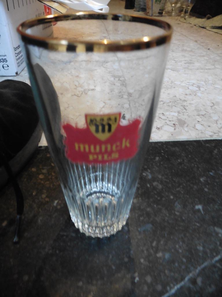 Munck pils glas, Enlèvement ou Envoi, Comme neuf, Verre à bière