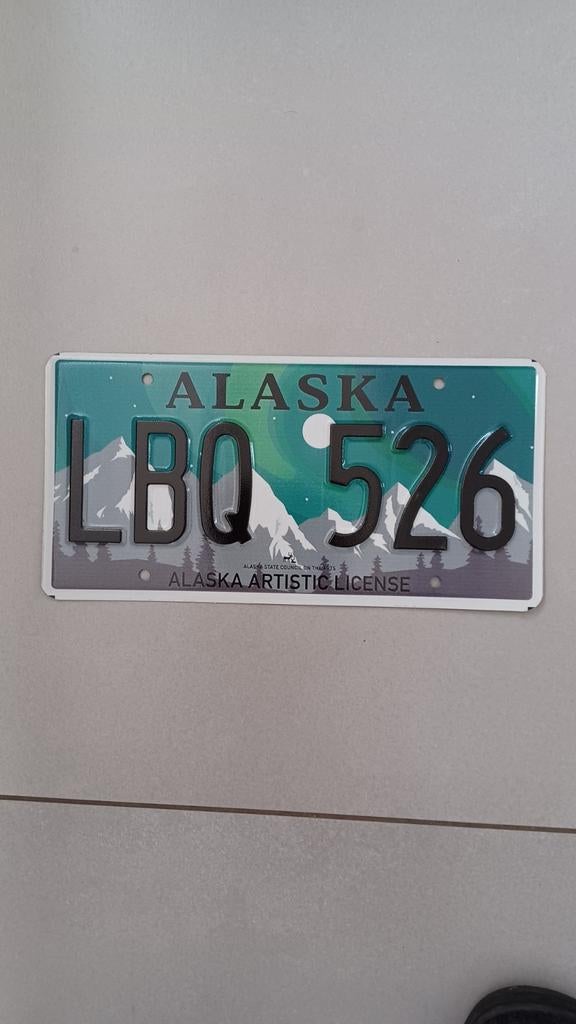 Usa nummerplaat alaska, Antiek en Kunst, Ophalen of Verzenden