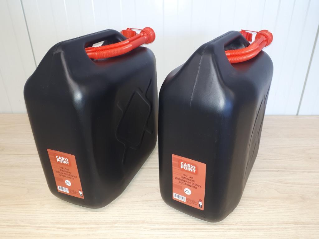 Jerrycan 20 liter zwart in kunststof: 1 beschikbaar, Ophalen, Nieuw