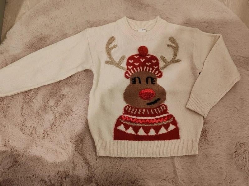 C&a kersttrui, Enfants & Bébés, Vêtements enfant | Taille 110, C&A, Enlèvement ou Envoi, Pull ou Veste, Utilisé