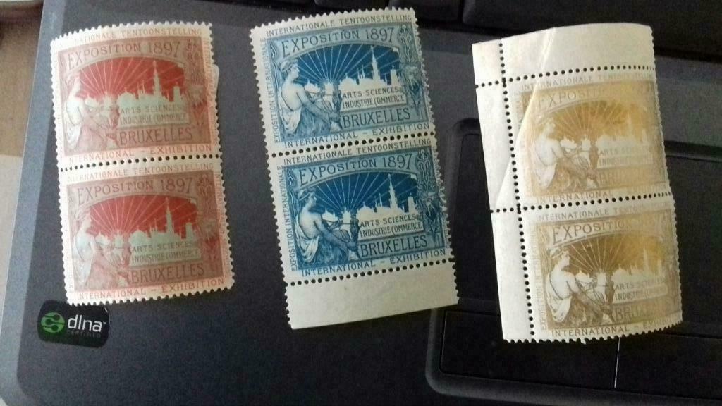 6 timbres Exposition internationale 1897, Enlèvement ou Envoi