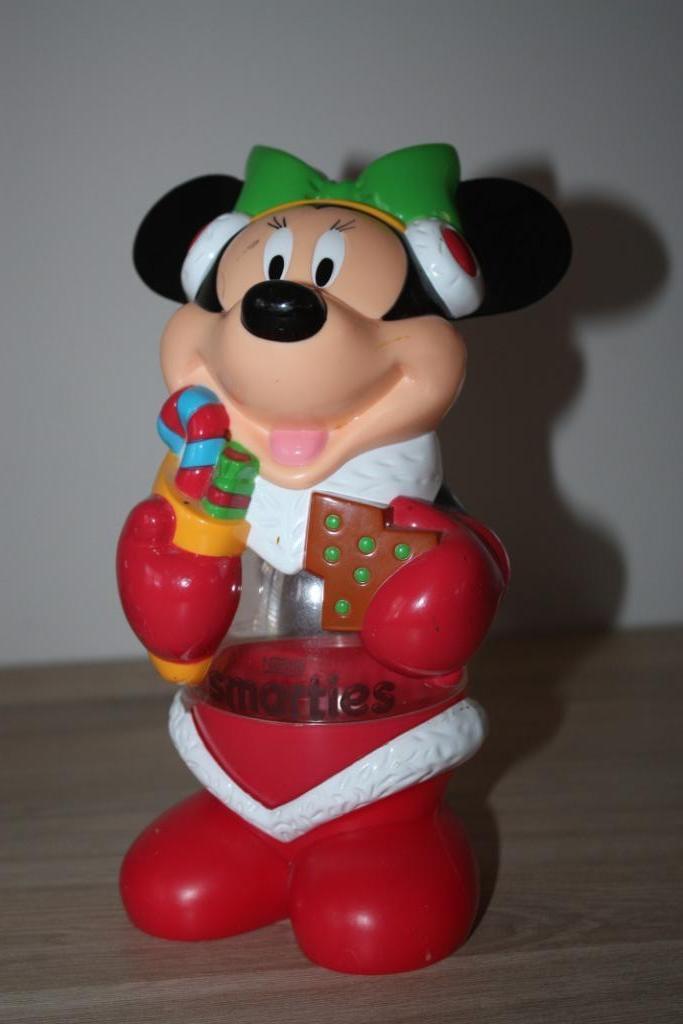 Minnie mouse , Smarties nestle , snoephouder , figuur 19 cm, Verzamelen, Disney, Gebruikt, Overige typen, Ophalen of Verzenden