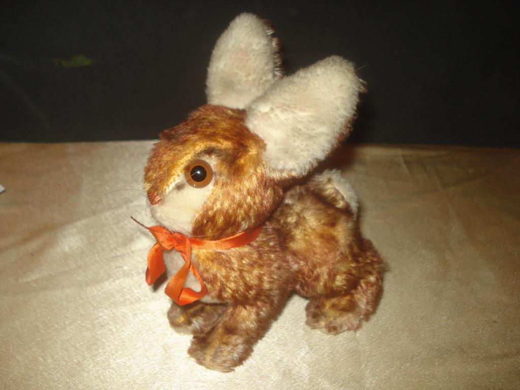 STEIFF Ancien Lapin Ossi 16 x 19 cm An 1960 Très Bon Etat, Collections, Ours & Peluches, Comme neuf, Autres types, Steiff, Enlèvement ou Envoi