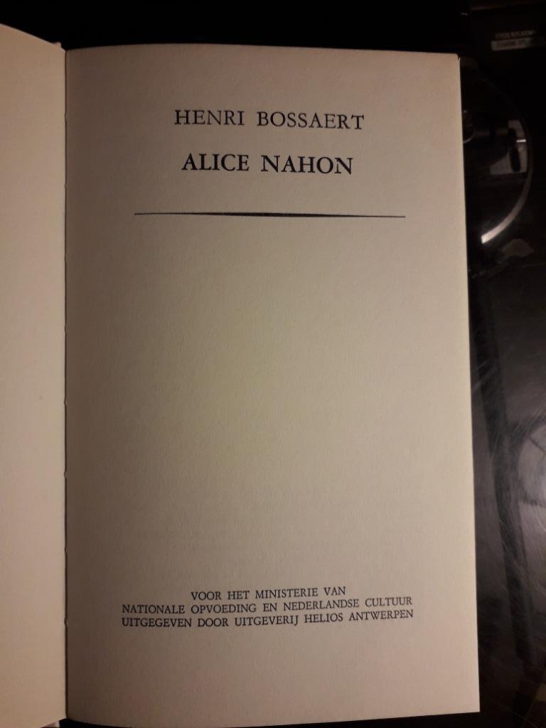 Alice Nahon, Boeken, Ophalen of Verzenden