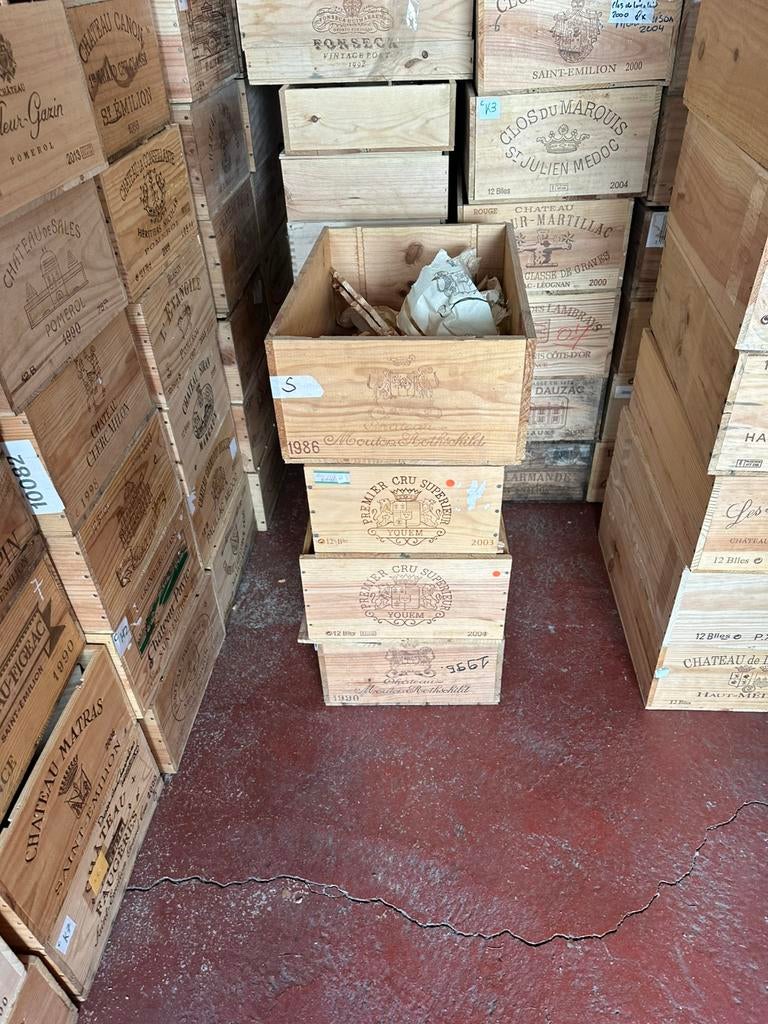 Chateau Y’Quem Chateau Petrus Chateau Mouton Rotshild, Verzamelen, Wijnen, Ophalen, Zo goed als nieuw