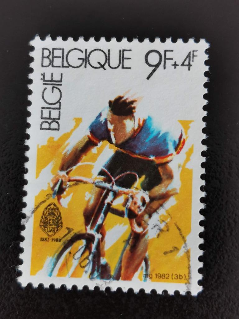 Belgique 1982 - sport - cyclisme, cycliste (timbre surtaxé), Enlèvement ou Envoi, Affranchi, Sport