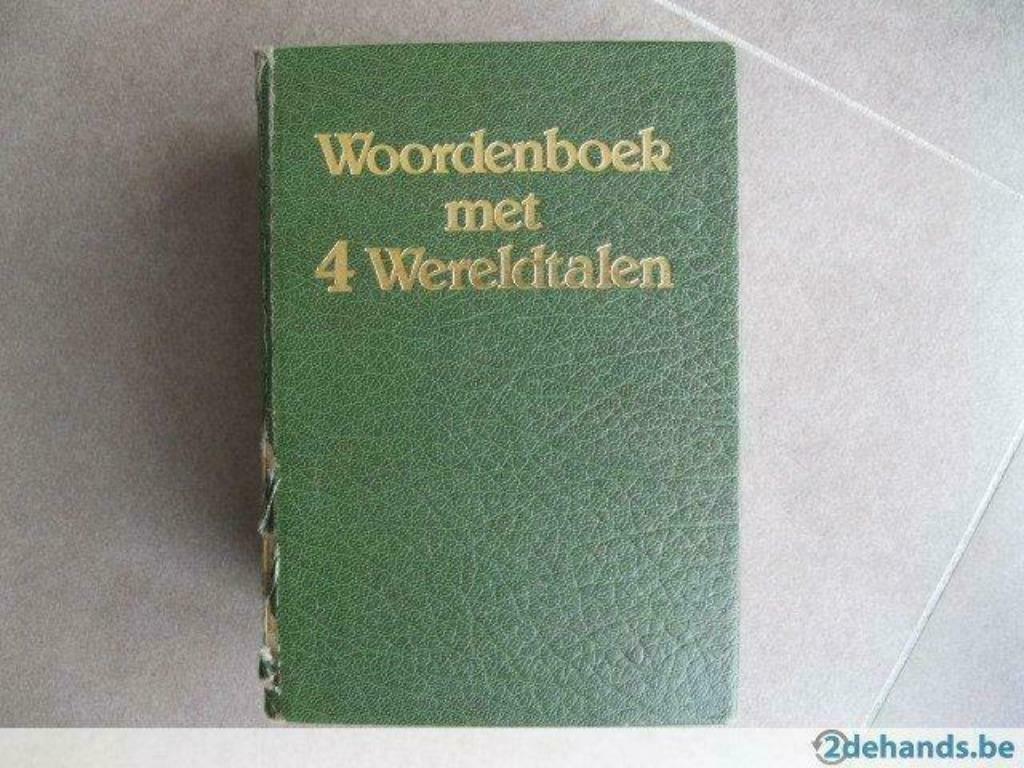 Woordenboek met vier wereldtalen, Ophalen of Verzenden, Duits