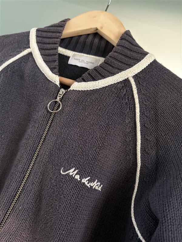 Mer Du Nord Vest - Blauw met wit, Kleding | Dames, Blauw, Ophalen of Verzenden, Maat 36 (S), Gedragen
